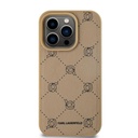 Apple iPhone 15 Pro Max Karl Lagerfeld PU Karl Heads Pattern MagSafe tok (Bézs) – KLHMP15XPGKHPHE