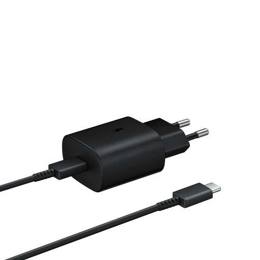 Samsung PD rýchlonabíjačka USB-C s káblom 25W (Čierny)