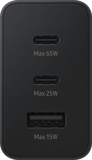Samsung PD Trio sieťový nabíjačka 65W 2× USB-C / USB-A (Čierny)