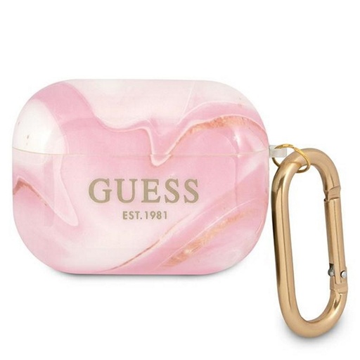 AirPods Pro Guess Marble puzdro (Ružový) - GUAPUNMP