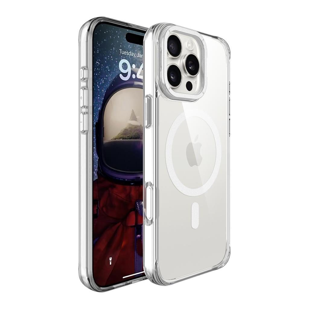 Apple iPhone 16 Pro TOKO Apex capsule magsafe hátlap tok (Ezüst)