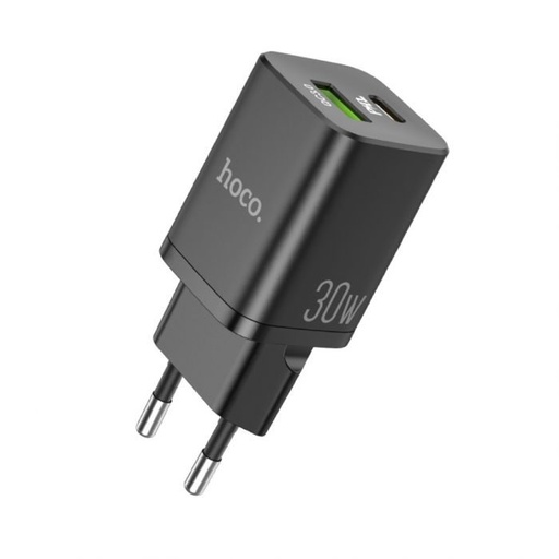 Hoco N13 sieťový rýchlonabíjačka (QC, PD), PD 30W + QC 3.0, čierny