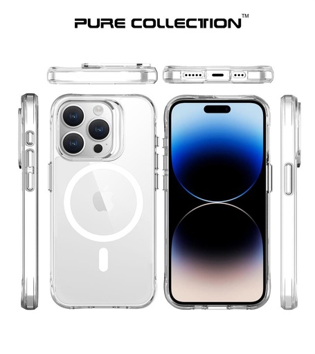 Apple iPhone 15 Pro TOKO Pure MagSafe zadný kryt (Priehľadný)