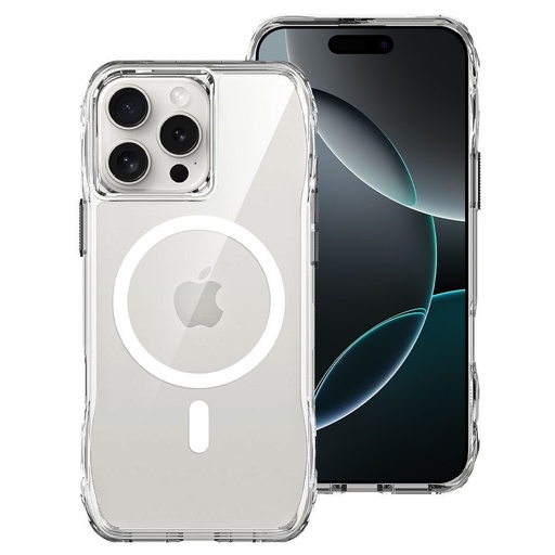 Apple iPhone 15 ROAR Slim Defender MagSafe zadný kryt (Priehľadný)