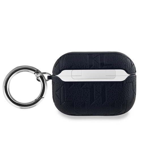 Apple AirPods Pro Karl Lagerfeld PU Embossed Karl and Choupette Heads puzdro (Čierny) - KLAPPGKCPK