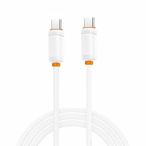 XO NB-Q302B USB-C – USB-C kábel (Biely) - 1,0 m - 60W