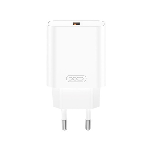 XO CE33 nástenný nabíjačka 18W QC3.0 1x USB-A (Biely)