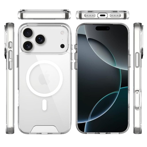 Apple iPhone 17 Pro Max TOKO Space Magsafe zadný kryt (Priehľadný)