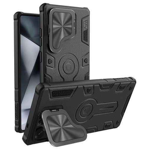 Samsung Galaxy S25 Ultra Nillkin CamShield Armor Prop MagSafe zadný kryt (Čierny)