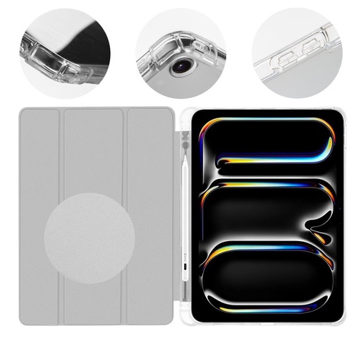 OBAL:ME MistyTab puzdro iPad Air 2020/2022/2024/2025 / iPad Pro 11 1/2/3/4 (Svetlosivý)