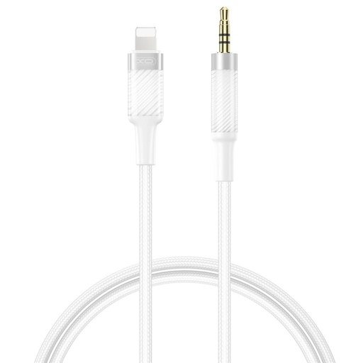 XO NB-R279A Lightning – 3,5 mm audio kábel (Biely) – 1,0 m
