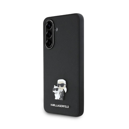 Karl Lagerfeld PU Saffiano Metal Karl and Choupette puzdro Samsung Galaxy A36 (Čierny) - KLHCSA36PSAKCMPK