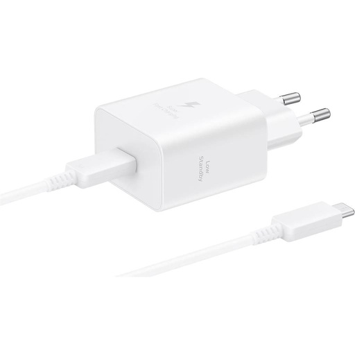 Samsung sieťový nabíjačka 45W USB-C + kábel (Biely)