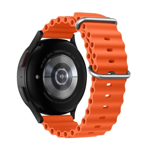 Forcell F-Design FS01 silikónový remienok Samsung Galaxy Watch 22 mm (Oranžový)