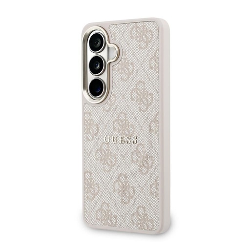 Guess PU Leather 4G Zlatý Frame Magnetic Samsung Galaxy S26 (Ružový)