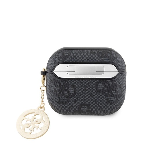 Guess 4G Script PC/PU Charm puzdro AirPods 3 (Čierny)