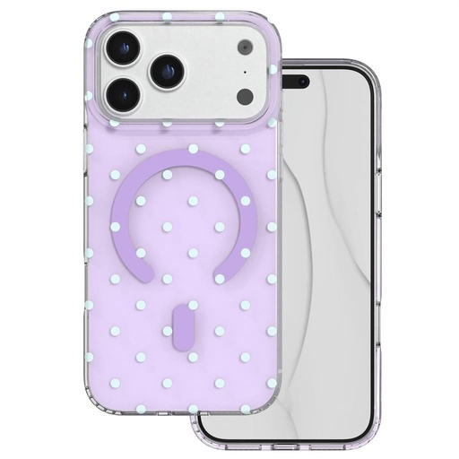 Apple iPhone 17 Pro Max / Apple iPhone 18 Pro Max Bubble Dots MagSafe zadný kryt (Fialový)