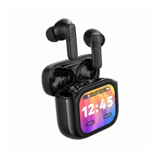XO X50 ANC+ENC Dual Mic inteligentný LCD s displejom TWS slúchadlo (Čierny)