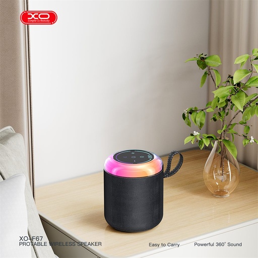XO F67 LED Dazzle prenosný Bluetooth reproduktor (Čierny)