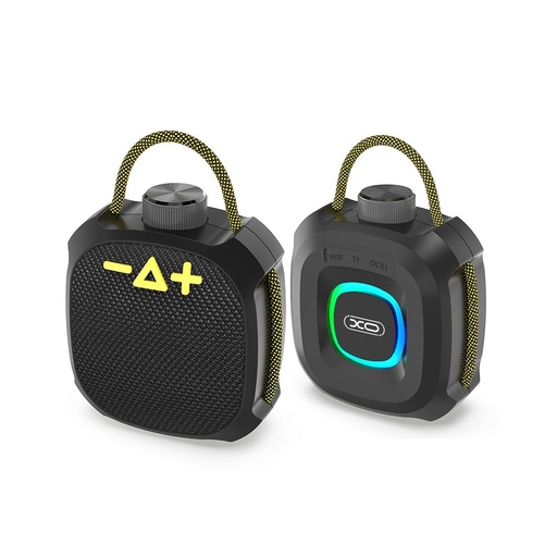 XO F77 prenosný vodotesný RGB bezdrôtový reproduktor (Čierny)