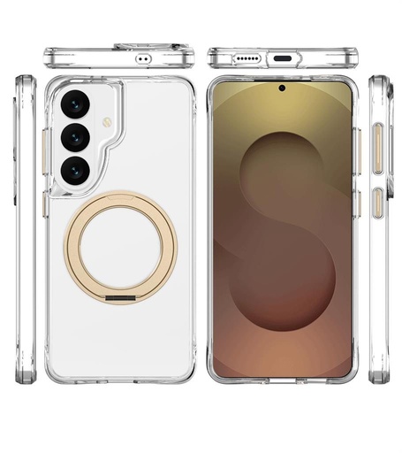Samsung Galaxy S26 TOKO Pure MagSafe 360 ring zadný kryt (Zlatý)