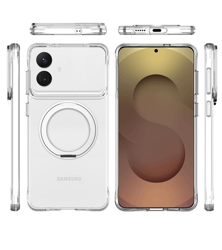 Samsung Galaxy S26 Plus TOKO Pure MagSafe 360 ring zadný kryt (Strieborný)