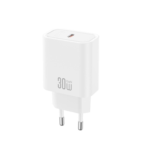 XO CE41(EU) sieťový rýchlonabíjačka (Biely) - 30W, 1xUSB-C