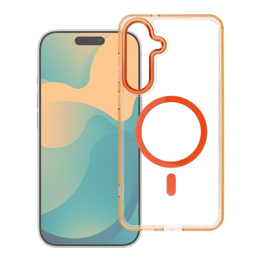 Samsung Galaxy S26 Ultra Frame Hybrid MagSafe zadný kryt (Oranžový)