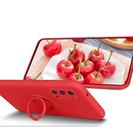 Apple iPhone 13 Pro Max finger grip magnetický zadný kryt (Červený)