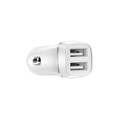 Borofone BZ2 do auta nabíjačka (2xUSB port), 5V 2,4A, biely