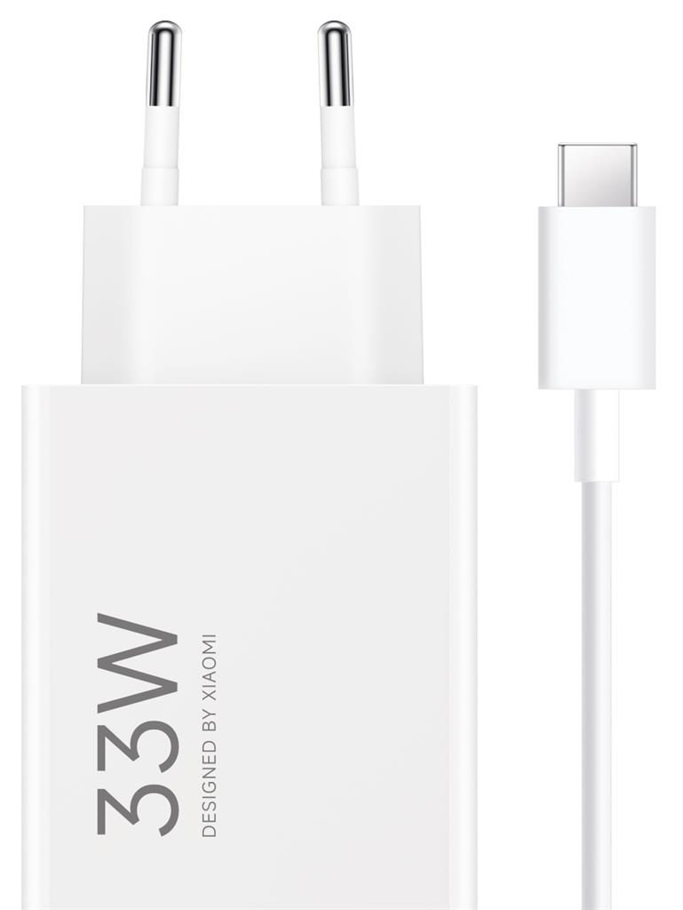 [BHR9956EU] Xiaomi wall charger Type-C with cable (White) - 33W 3A - MDY-16-EF