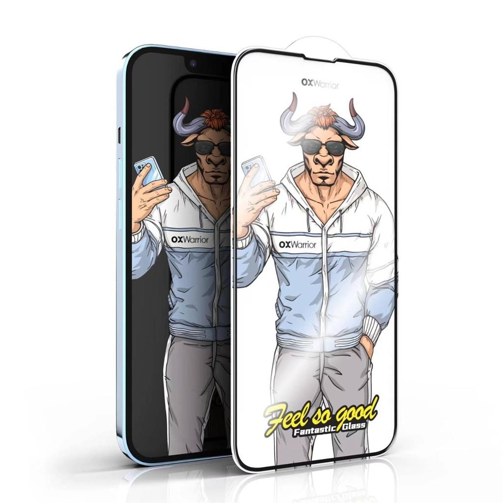 [5990230707158] Xiaomi Redmi Note 11 Pro 4G / Redmi Note 11 Pro 5G OX Warrior Mr. Fashion 2.5D tempered glass clear (with black rim)