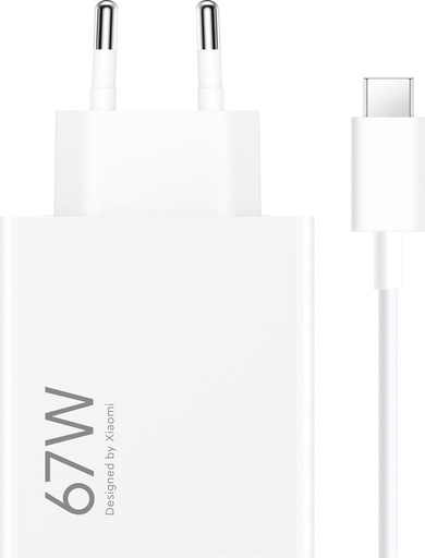 Xiaomi MDY-12-EH USB-A sieťový rýchlonabíjačka 67W (Biely)