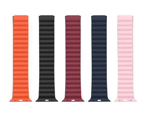 XO BT01A magnetický silikónový remienok na hodinky Apple Watch 38/40/41 mm (Ružový)