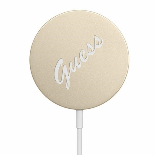 Bezdrôtový nabíjačka Guess 15W MagSafe Vintage Logo (Zlatý) – GUCBMSVSLG