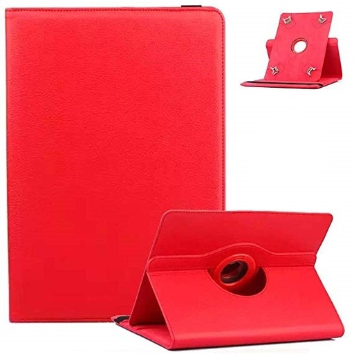 Univerzálny veľkosť 10"-ig otočný tablet puzdro, (Červený)
