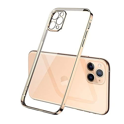 Samsung Galaxy S23 5G electroplate s ochranou kamery silikónový zadný kryt (Zlatý)
