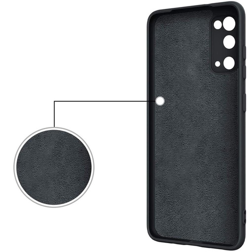 Samsung Galaxy A52 4G/A52 5G/A52s 5G silicone ring zadný kryt (Čierny)