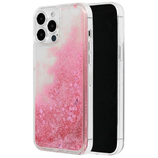 Samsung Galaxy A13 4G liquid heart zadný kryt (Ružové zlato Zlatý)