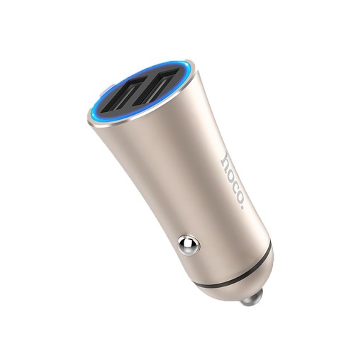 Hoco Z30A do auta nabíjačka (2xUSB port), 5V 3,1A, zlatý