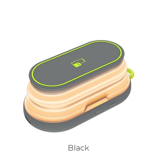 Hoco S9 power bank, 5000 mAh, LED indikátor stavu, 5V 2A, čierny