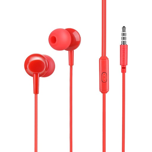 Hoco M14 headset (jack 3,5mm) s mikrofónom, červený