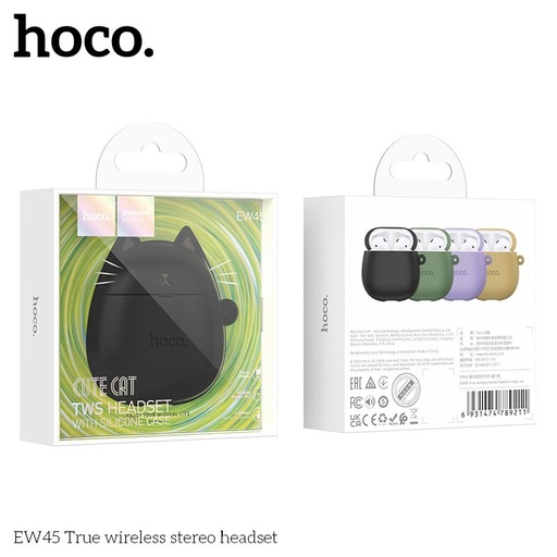 Hoco EW45 bezdrôtový headset čierny