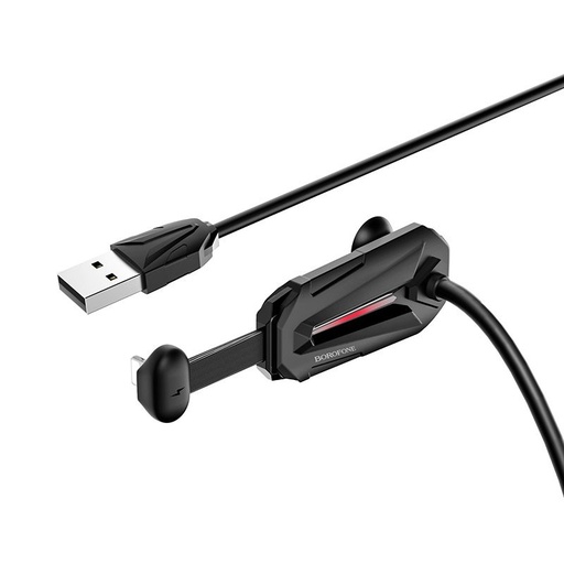 Borofone BU9 lightning kábel (gaming), 2A, 1,2m, čierny