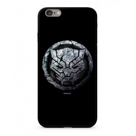 Apple iPhone XR Marvel Čierny Panther 015 sklo zadný kryt (Čierny)