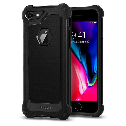 Apple iPhone 7 / iPhone 8 / iPhone SE 2020 / iPhone SE 2022 Spigen Rugged armor odolný proti nárazu puzdro (Čierny)