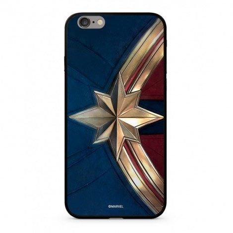 Apple iPhone 7 / iPhone 8 / iPhone SE 2020 / iPhone SE 2022 Marvel Captain Marvel 022 sklo zadný kryt (Čierny)