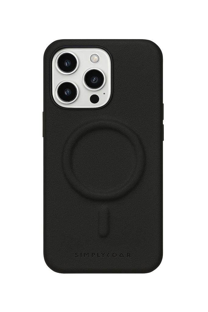 [8800276493900] Apple iPhone 16 Pro ROAR Modern Mag Leather MagSafe back cover case (Black)