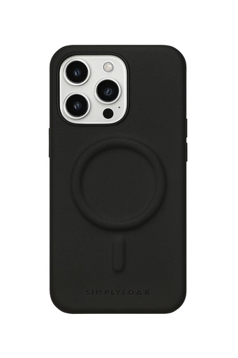 Apple iPhone 15 Pro ROAR Moderný Mag Leather MagSafe zadný kryt (Čierny)