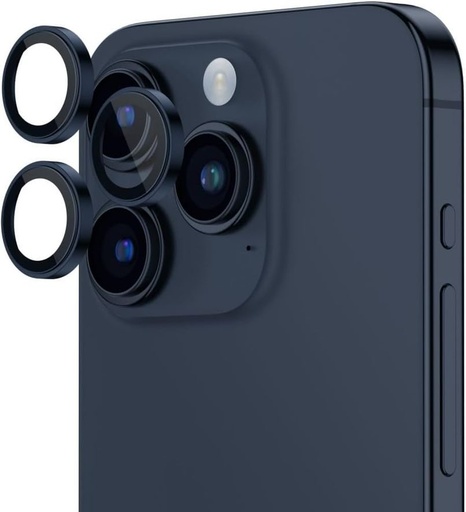 Apple iPhone 15 Pro / iPhone 15 Pro Max Hoco eagle eye metal kamera ochranné sklo modrý